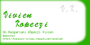 vivien kopeczi business card