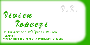 vivien kopeczi business card